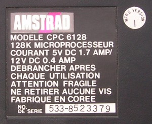 Amstrad : CPC 6128