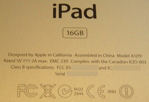 Apple : iPad 16Go