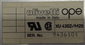 Olivetti : L1 M20 D