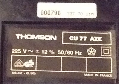 Thomson : TO-7/70 (clavier mécanique)